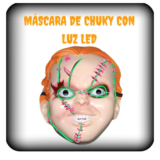 Máscara de Chucky con luz led