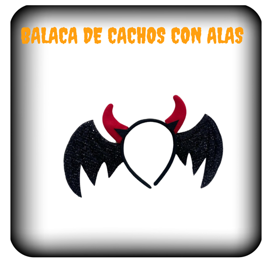 Balaca de cachos con alas