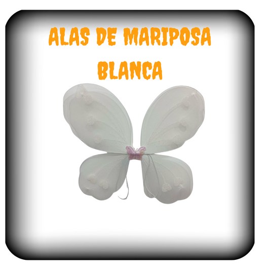 Alas de mariposa blanca