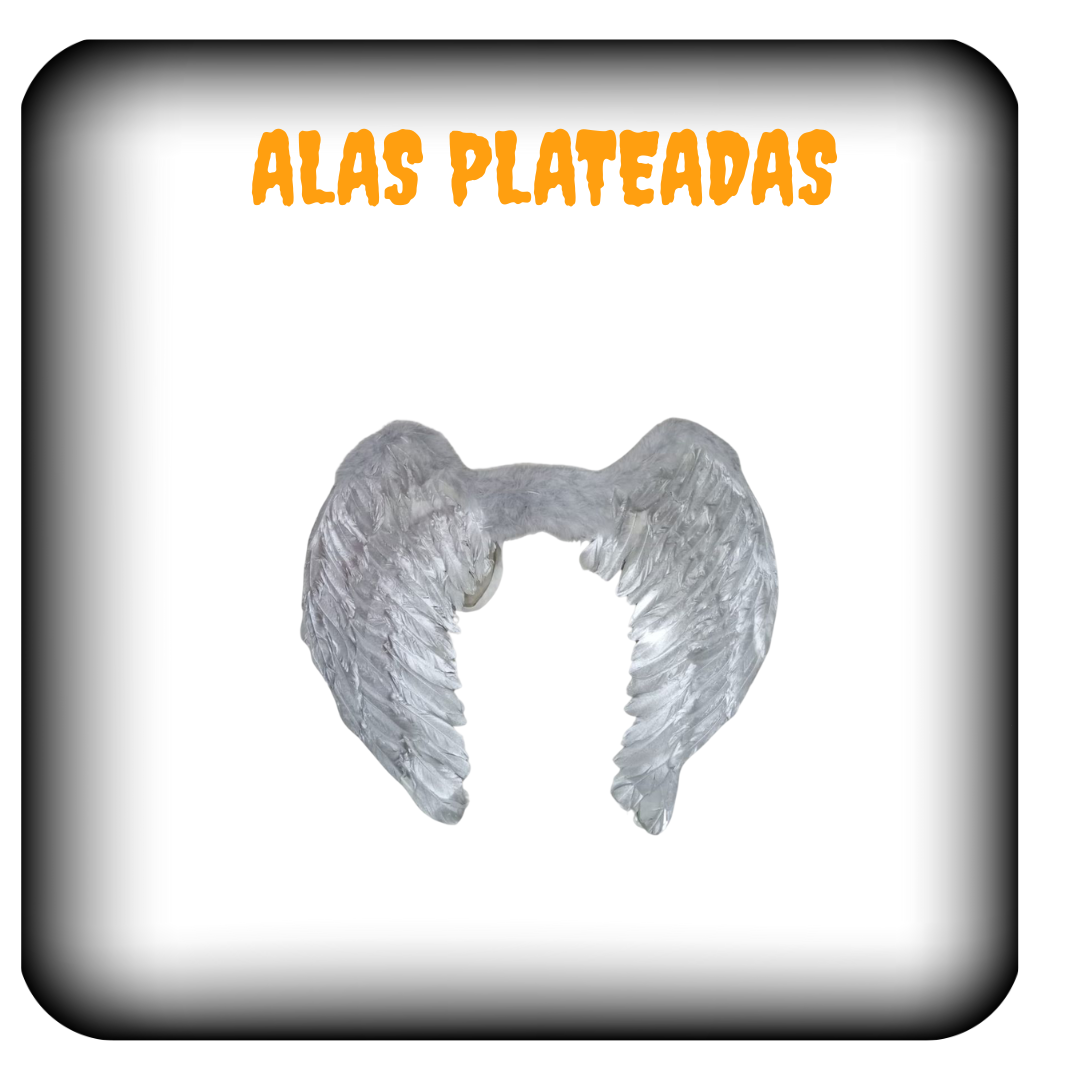 Alas doradas y plateadas