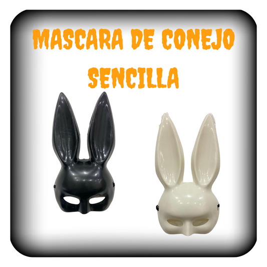 Mascara de conejo sencilla