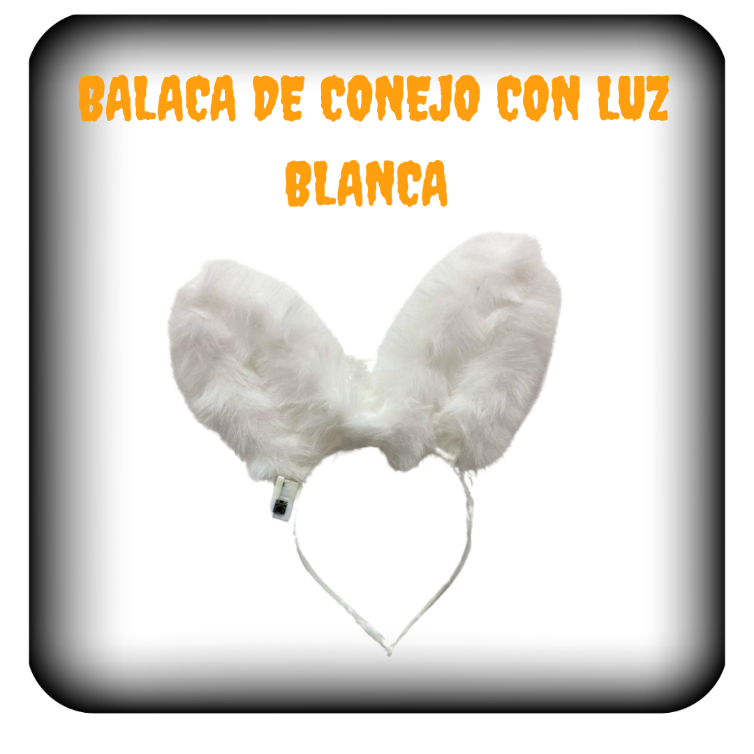 Balaca de conejo con luz