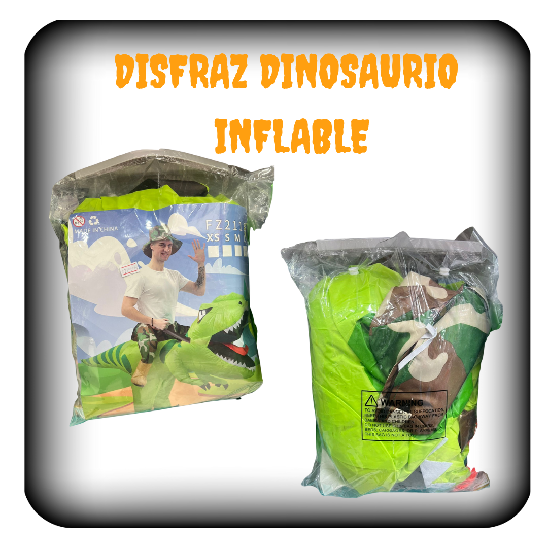 Disfraz dinosaurio inflable